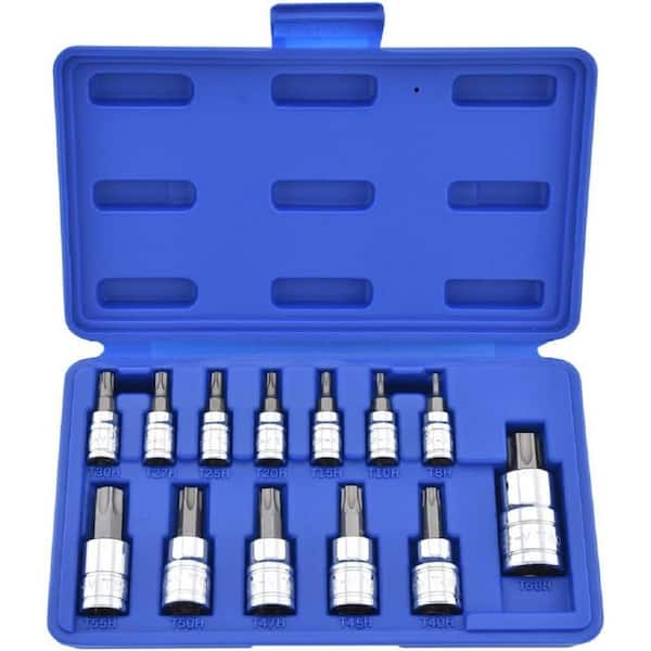 Tamper Proof Torx Bit Socket Set, S2 Steel (13-Piece)