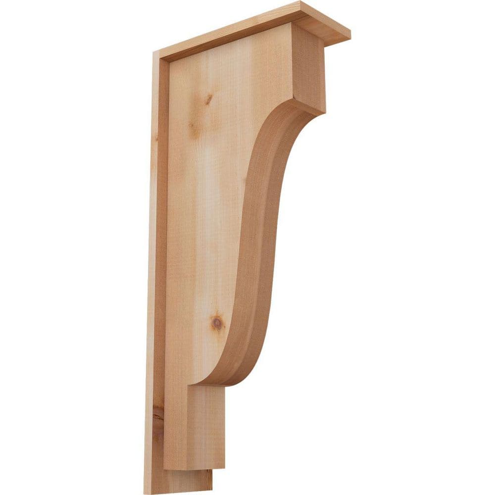 5-1/2 in. x 12 in. x 28 in. Western Red Cedar Newport Smooth Corbel with Backplate price history on PriceWatchPro