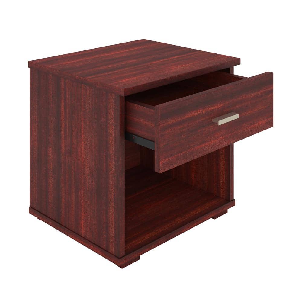 Nikalus Contemporary Cherry Single Drawer Nightstand