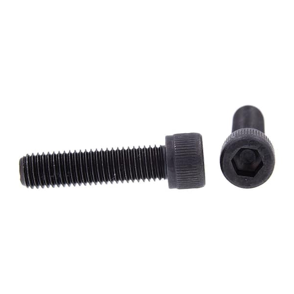 Everbilt 1/4 in.-28 x 1-1/2 in. Hex Socket Head Plain Socket Cap Screw  (2-Pack) 804878 - The Home Depot