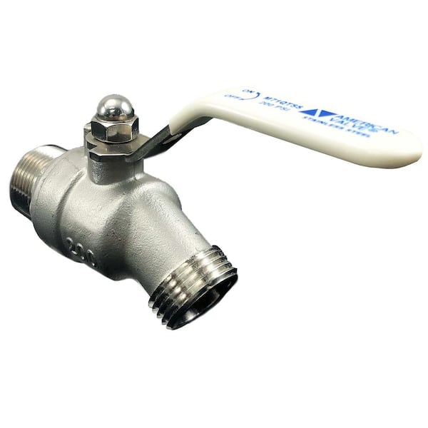 AMERICAN VALVE 3/4-in MNPT Brass Multi Turn Hose Bibb AMERICAN VALVE 3/4-in MNPT Brass Multi Turn Hose Bibb