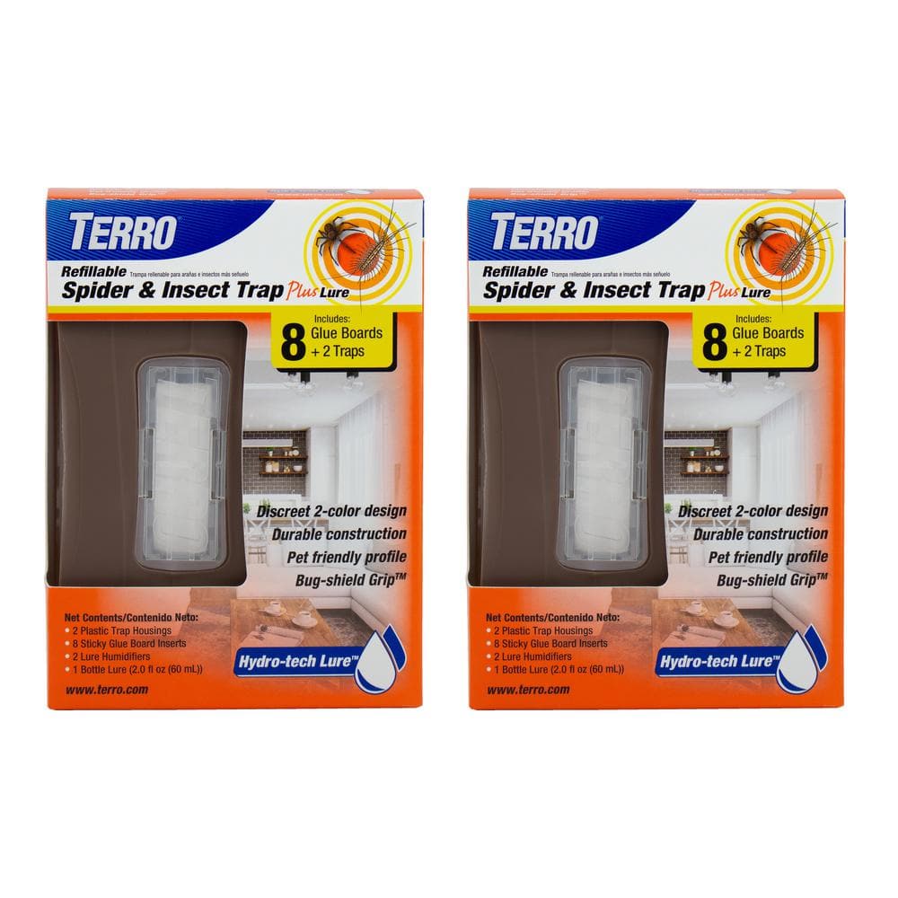 TERRO Refillable Spider and Insect Trap Plus Lure (4-Count) T3220