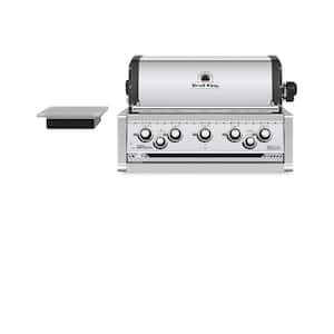 Imperial S 590 5-Burner Built-In Propane Gas Grill Head with Side Burner and Rear Rotisserie Burner