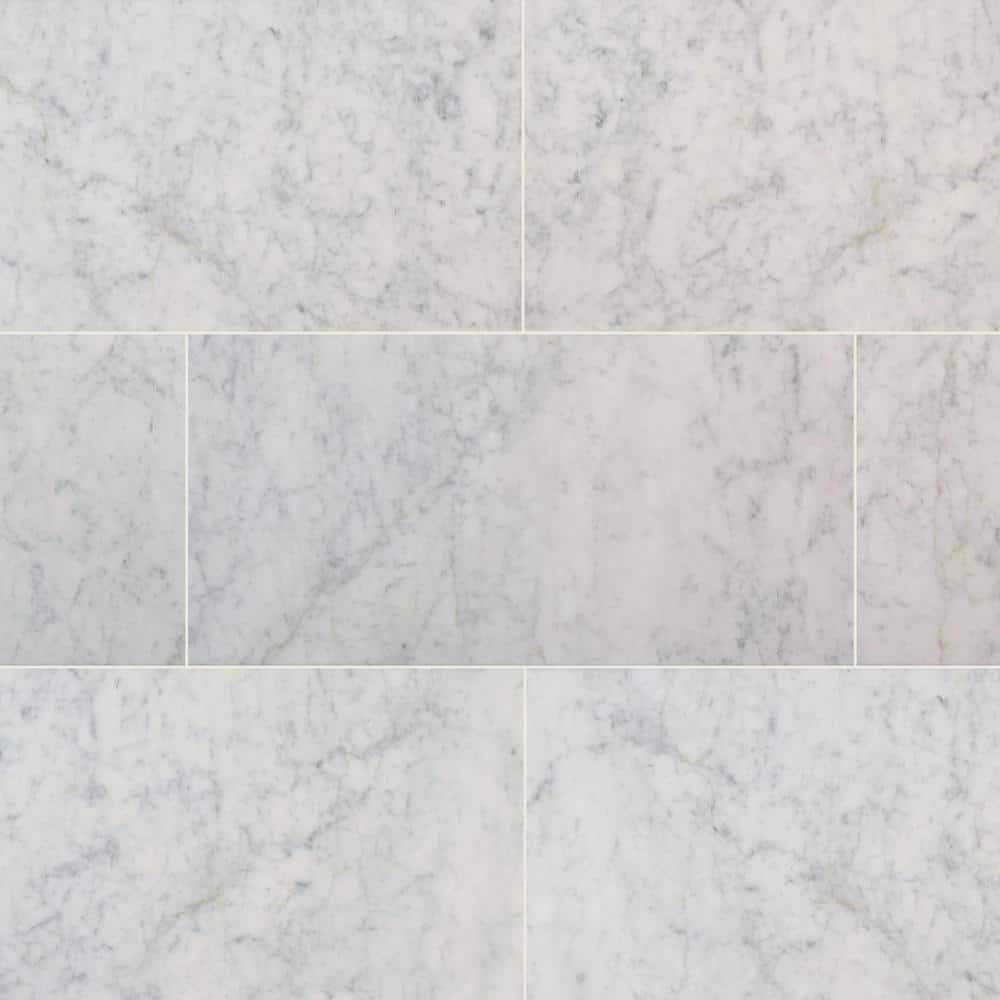 white marble flooring tiles