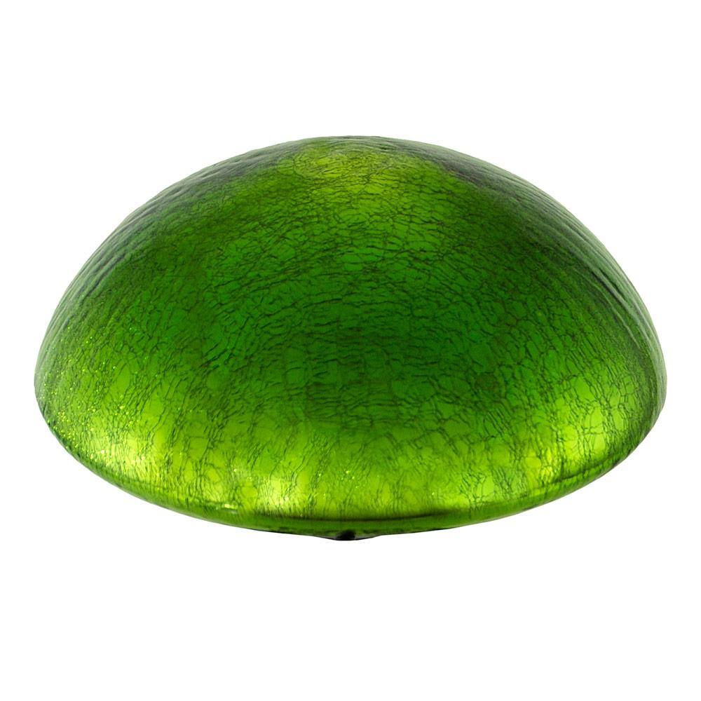 Fern Green Crackle Glass Garden Toadstool Gazing Ball