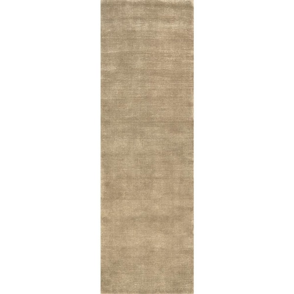Speckled Wool-Blend Fawn 3 ft. x 10 ft. Indoor Runner Rug