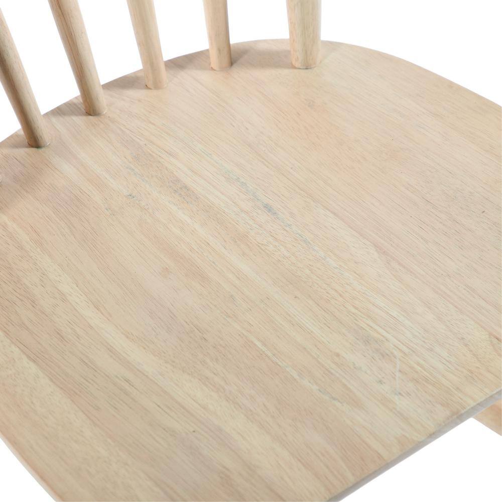 White Oak High Back Windsor Side Chair Set