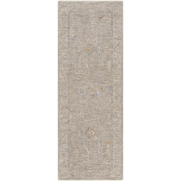 Avant Garde 10 ft. x 11 ft. Brown Border Indoor Runner