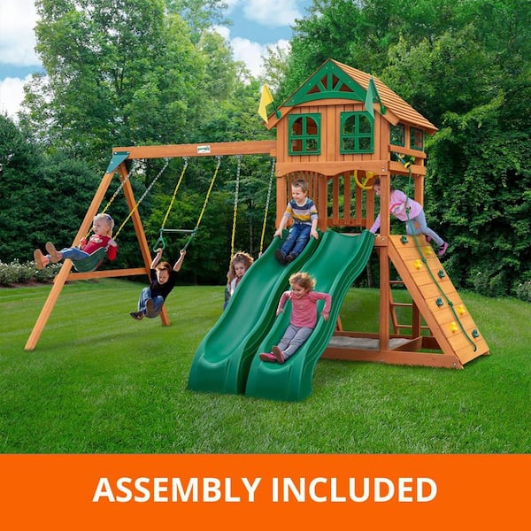 Gorilla Playsets Professionally Assembled Outing III Treehouse