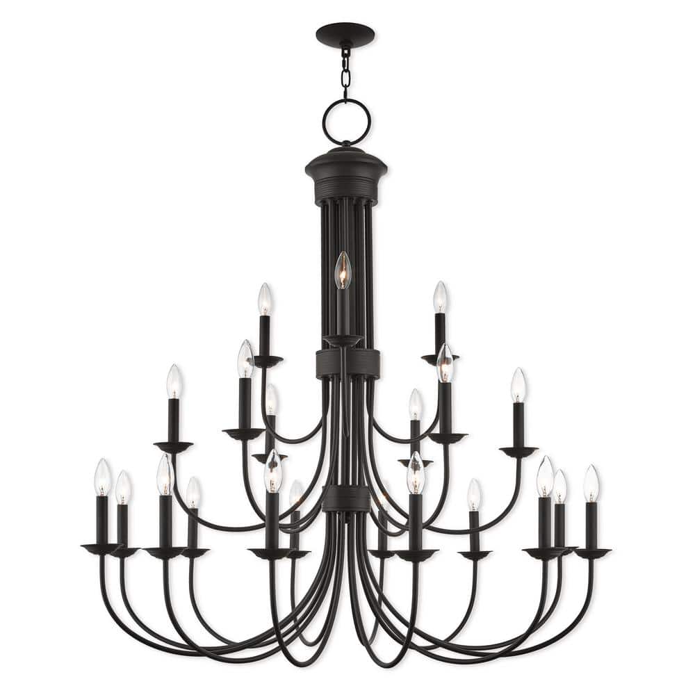 Estate 21-Light Bronze Extra Large Chandelier
