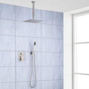 Single Handle 1-Spray Pattern Shower Faucet 2.5 GPM with Pressure Balance Anti Scald in Brushed Nickel