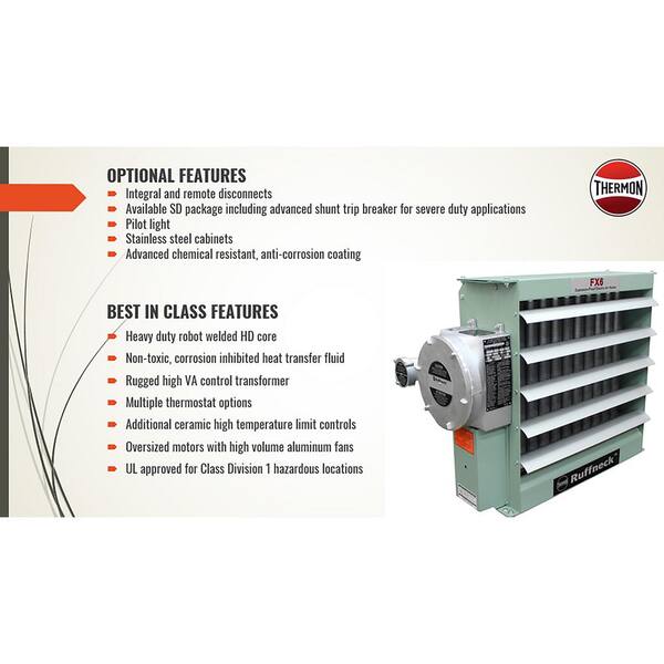 RUFFNECK FX Series 25,600 BTU Explosion-Proof Forced Air RUFFNECK FX Series 25,600 BTU Explosion-Proof Forced Air