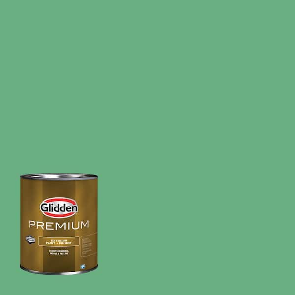 Glidden Premium 1 qt. PPG1226-5 Garden Mint Flat Exterior Latex Paint