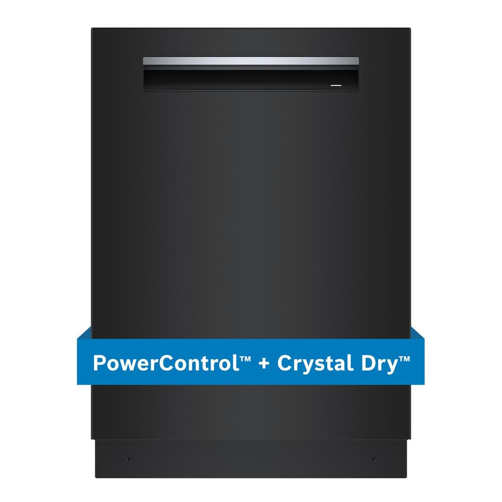 Bosch 800 Series 24 in. Black Top Control Tall Tub Pocket Handle Dishwasher with Stainless Steel Tub, 42 dBA