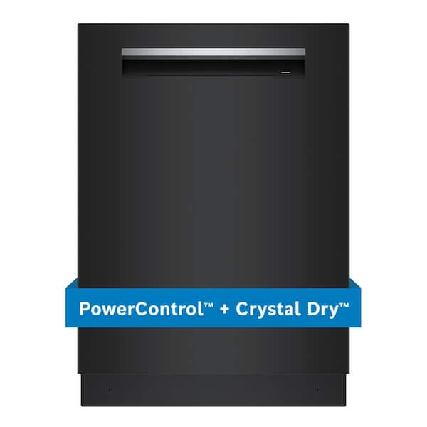Bosch 800 Series 24 in. Black Top Control Tall Tub Pocket Handle Dishwasher with Stainless Steel Tub, 42 dBA