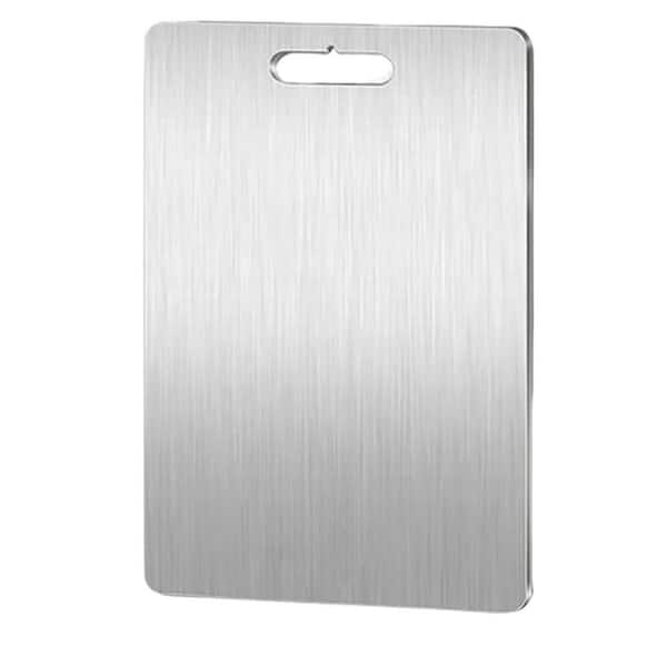 Titanium 14 in. x 10 in. Rectangular Cutting Board with Easy - Clean and Hanging Feature