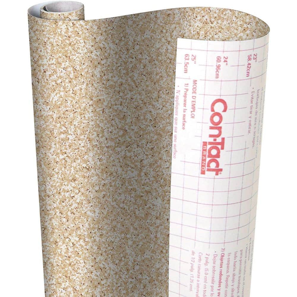 Con-Tact Creative Covering Savoy Stone Gray Adhesive Shelf and Drawer Liner  60F-C9A4H6-01 - The Home Depot