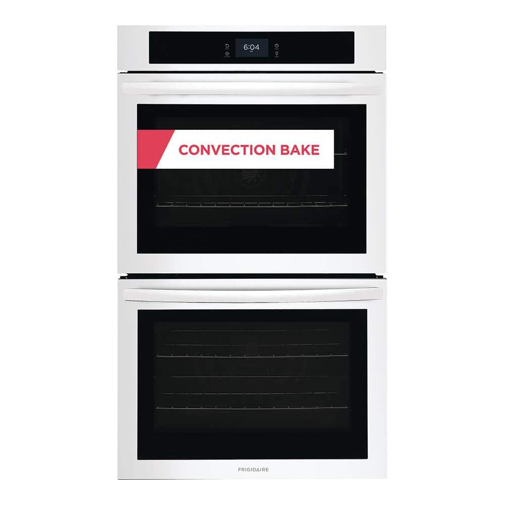 Frigidaire 30 in. Double Electric Built-In Wall Oven with Convection in White