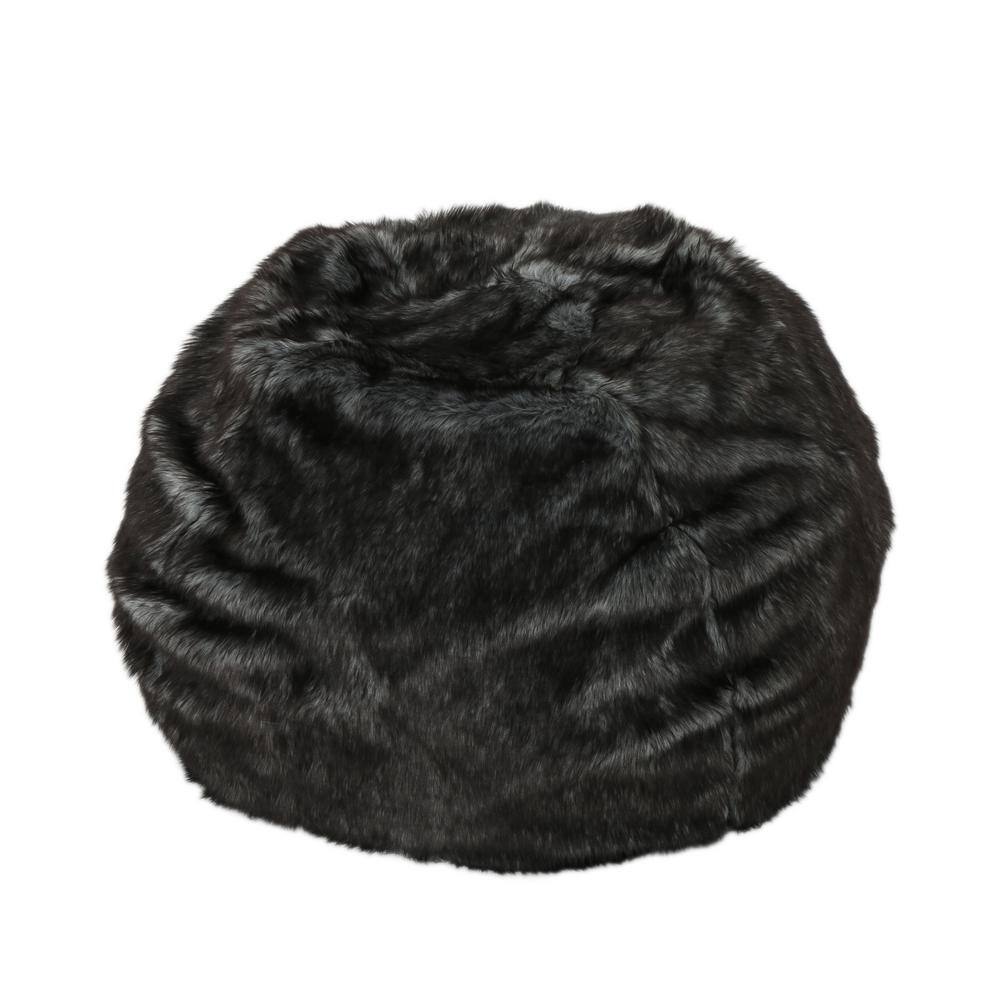 Noble House Lyndel Black and White Bean Bag Cover (25 in. x 34 in. x 34 ...