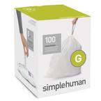 simplehuman 8 Gal. White Code G Liners (100-Count) CW0166CP