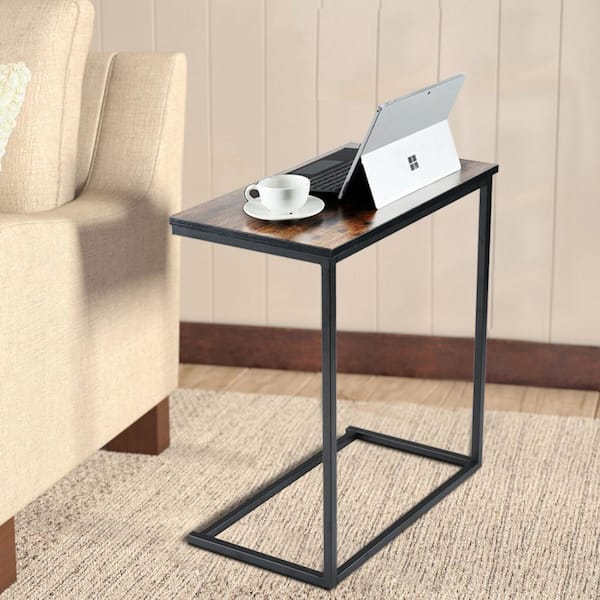 Snack Table Sofa Side End Table Coffee Tray Laptop Desk Steel Frame Living Room 