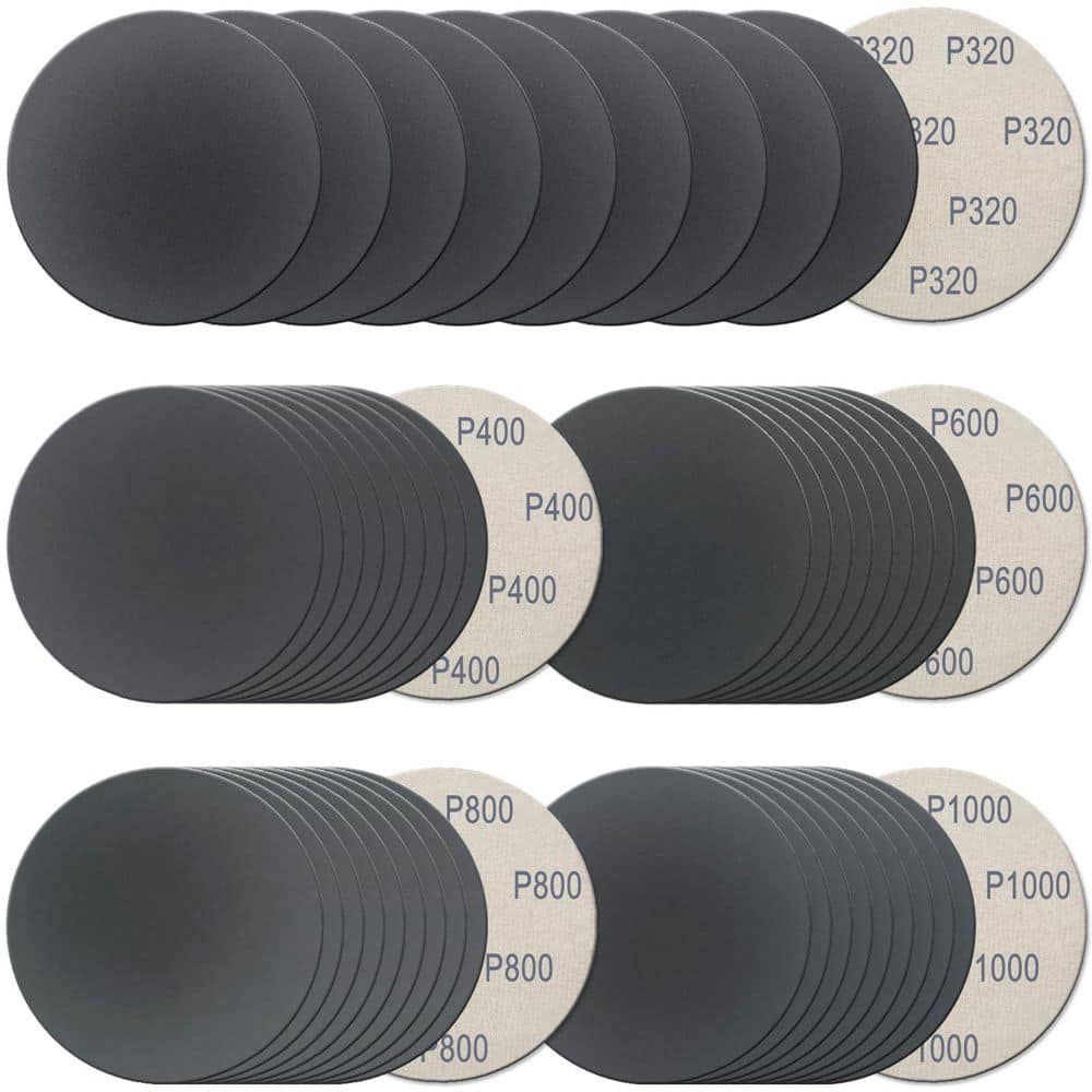 5 Inch Hook and Loop Sanding Discs with Silicon Carbide for Wet Dry Use, 320-1000 Grit Variety, 50pcs Pack price history on PriceWatchPro