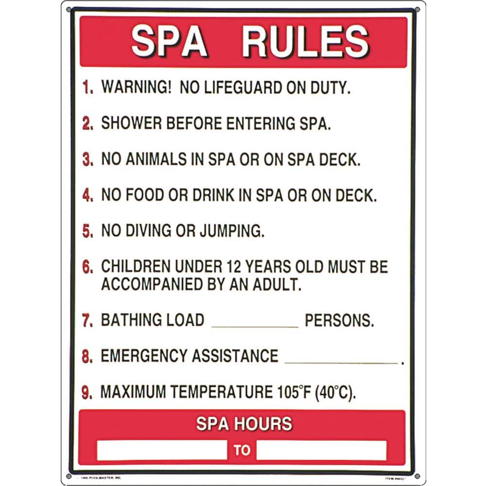 Poolmaster Sign for a Residential or Commercial Swimming Pools and Spas