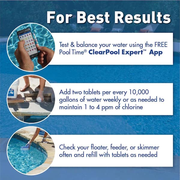 Pool Time - Chlorinating MAXBlue 25 lbs. 3 in. Tablets