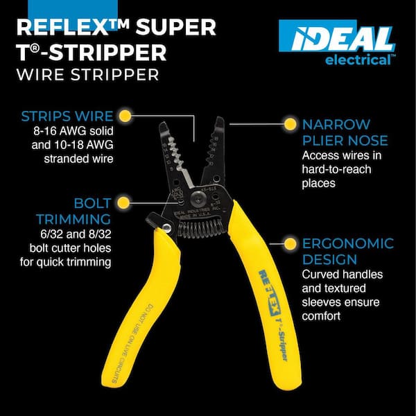 7-3/8 in. Long Reflex Super T-Stripper Wire Stripper