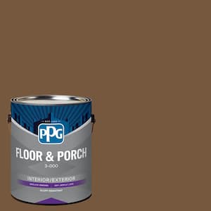 1 gal. PPG1084-7 Maple Syrup Satin Interior/Exterior Floor and Porch Paint