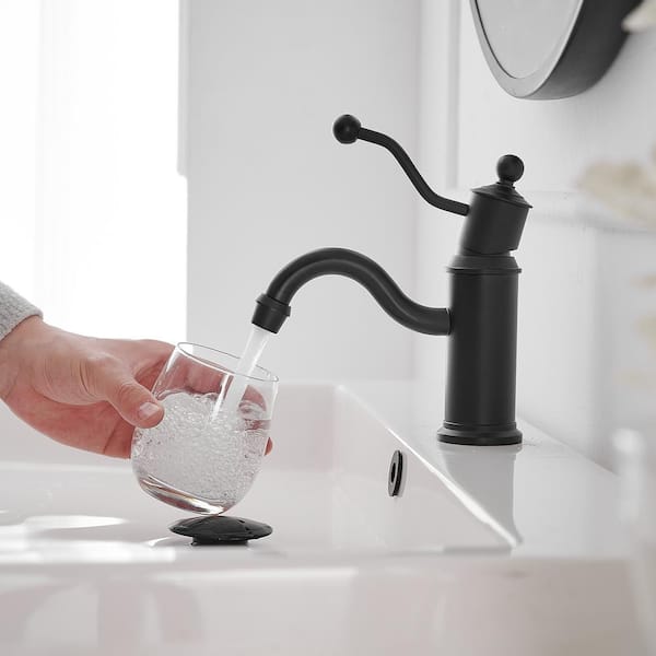 Faceted Black Glass Gentle Foaming Hand Soap Dispenser