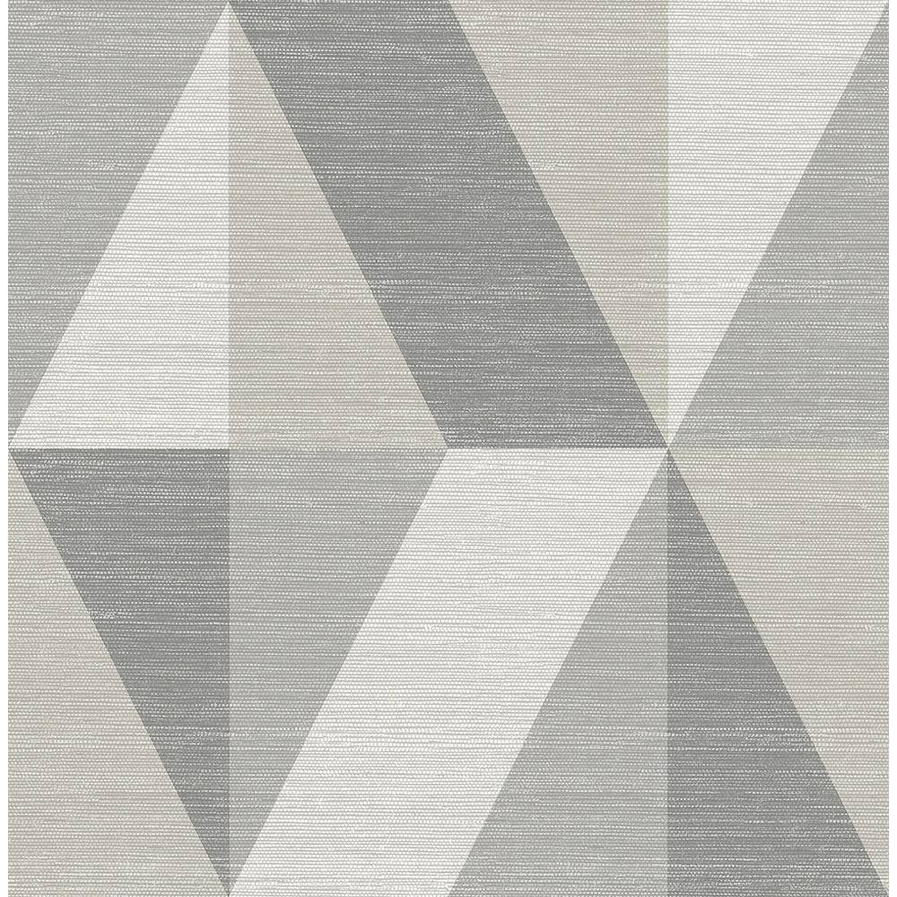 A-Street Prints Winslow Stone Geometric Faux Grasscloth