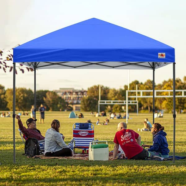 ABCCANOPY 8 ft. x 8 ft. Blue Instant Easy Pop Up Canopy Tent