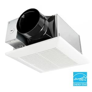 Whisper Mighty Pick-A-Flow 70/90 CFM Ceiling/Wall Bathroom Exhaust Fan, Energy Star with 9 in. x 9 in. Grille Footprint