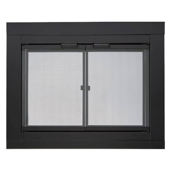 Harland Medium Glass Fireplace Doors With Screen