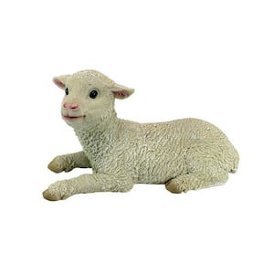 7 in. H Aries Sitting Lamb Statue