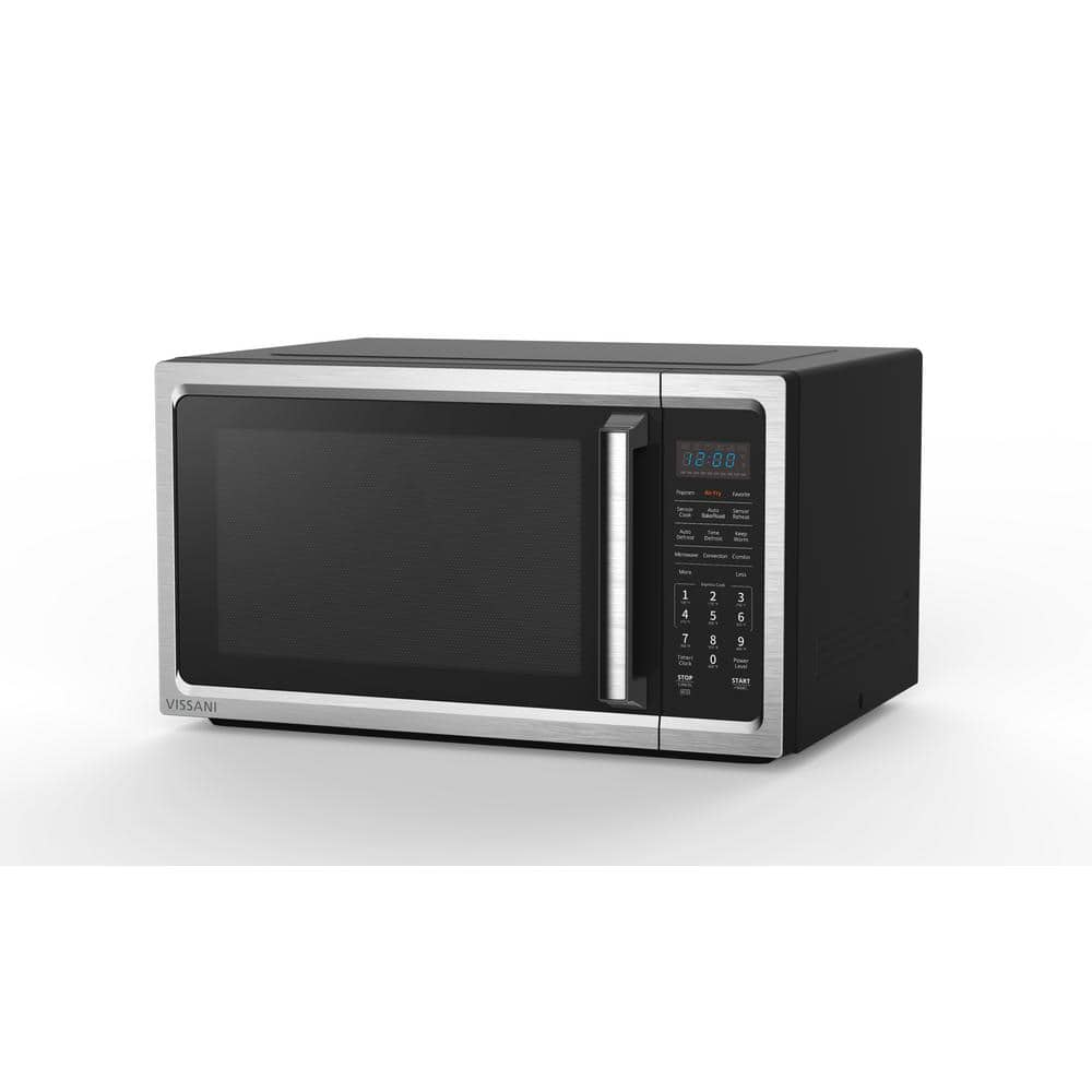 Stainless Steel 25 Countertop Microwave Oven with Convection