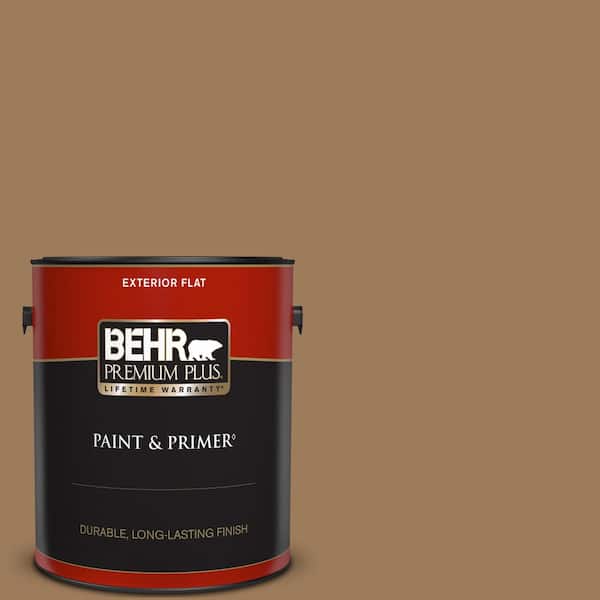 BEHR PREMIUM PLUS 1 gal. #N270-6 Westminster Flat Exterior Paint & Primer