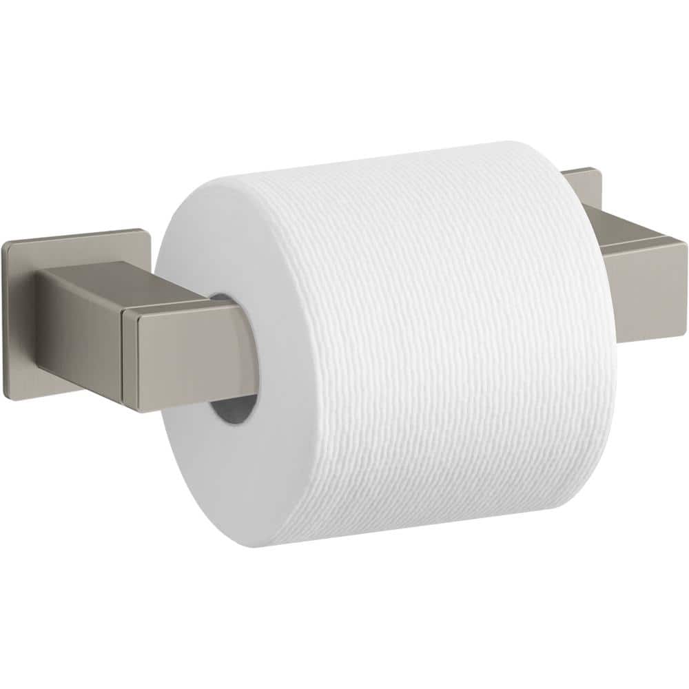 Matte Black Modern Wall-Mounted Toilet Paper Holder