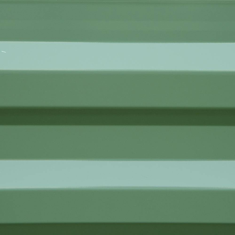 Green Galvanized Steel Raised Garden Bed Set for Vegetables and Flowers