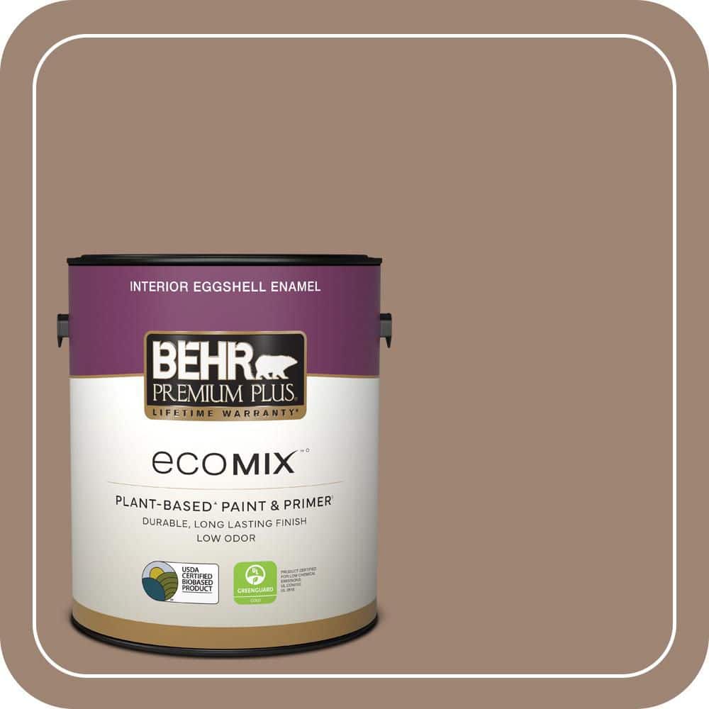 1 gal. #760B-5 Blanket Brown Eggshell Enamel EcoMix Plant-Based Interior Paint & Primer price history on PriceWatchPro