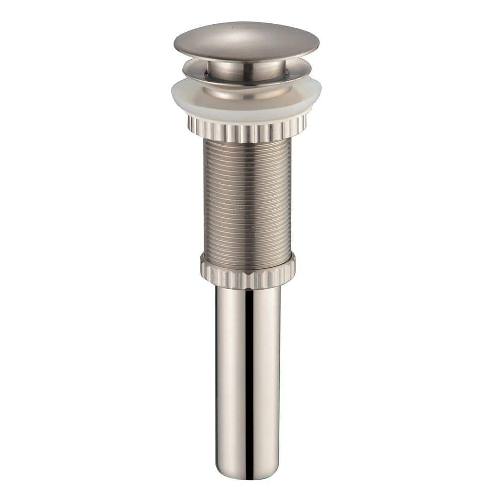Satin Nickel Modern Single Hole Vessel Faucet
