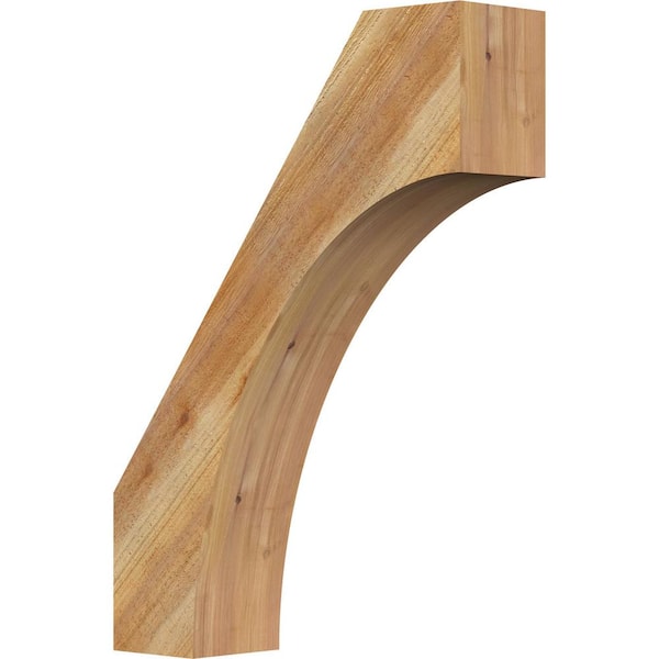 Ekena Millwork 6"W x 22"D x 30"H Westlake Rough Sawn Knee Brace, Western Red Cedar