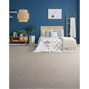 Hazelton II - Charm - White 50 oz. Polyester Texture Installed Carpet