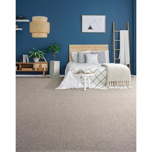 Hazelton I - Famed - White 40 oz. Polyester Texture Installed Carpet