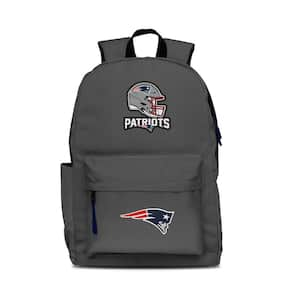 17 in. Gray New England Patriots 2-Logo Campus Laptop Backpack