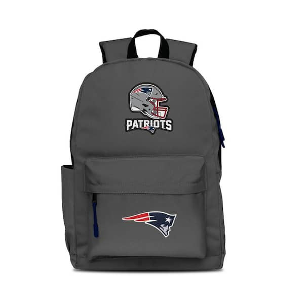 Mojo 17 in. Gray New England Patriots 2 Logo Campus Laptop Backpack NFNPL730G NAVY