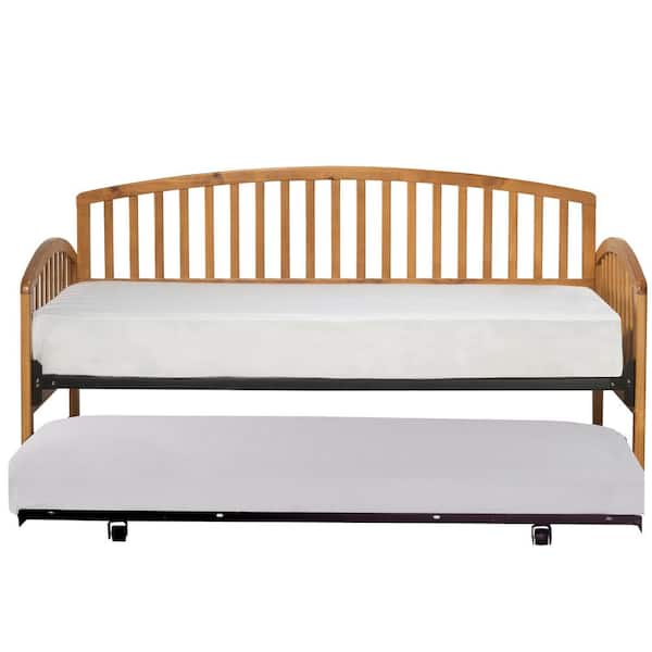 Hillsdale Furniture Carolina Country Pine Daybed with Suspension Deck and Roll-Out Trundle