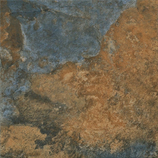 Florida Tile Home Collection Hematite Autumn 12 in. x 12 in. Glazed Porcelain Floor and Wall Tile
