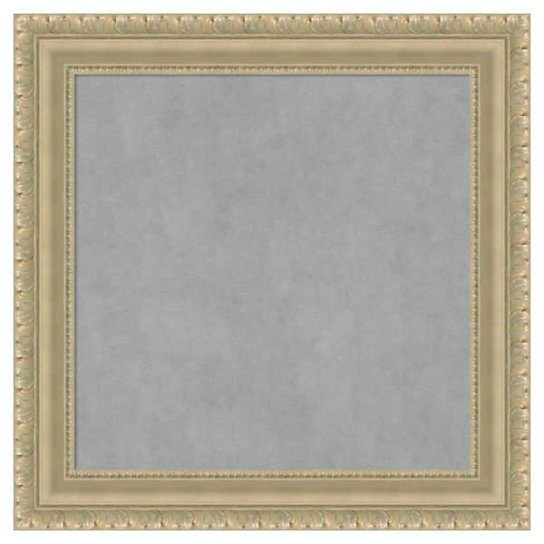 Amanti Art Champagne Teardrop 15 in. x 15 in. Framed Magnetic Board